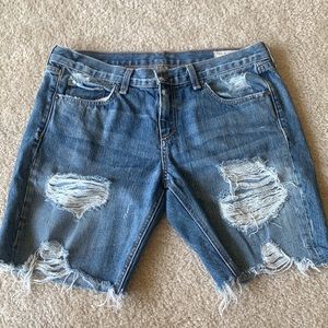 RAG & BONE distressed denim cut off shorts